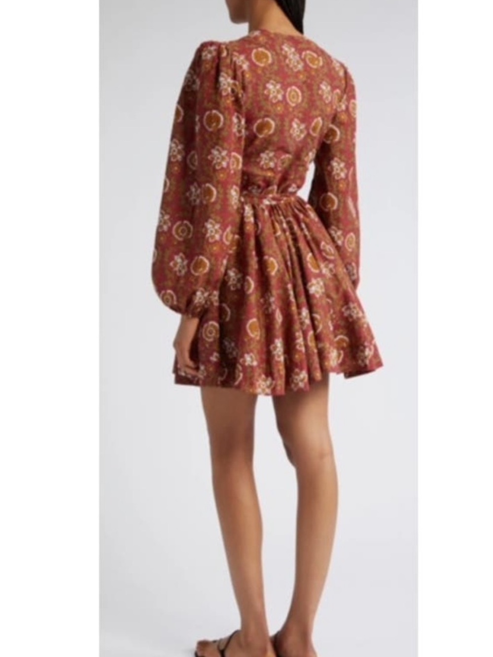 Mille Resort Wear Nan Wrap Mini Dress in Cinnabar New! Size S - Picture 3 of 14